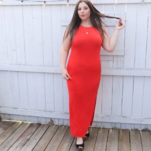 Tampa Dress in Mermaid Orange