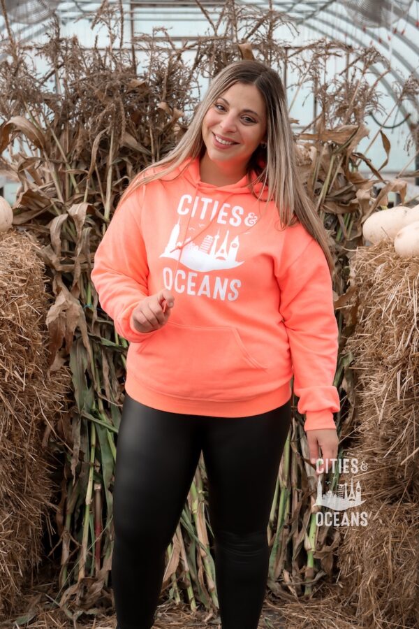 Tropical Pumpkin Spice Cities and Oceans Hoodie