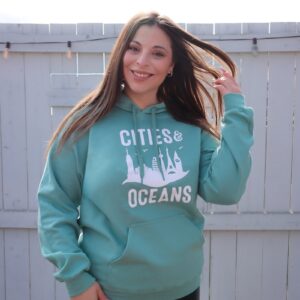 Mediterranean Mermaid Cities and Oceans Hoodie